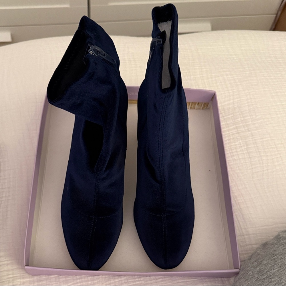 Madden Girl Navy Heeled Boots